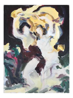Into the Storm Painting - 14 X 1 2 Oil on Canvas