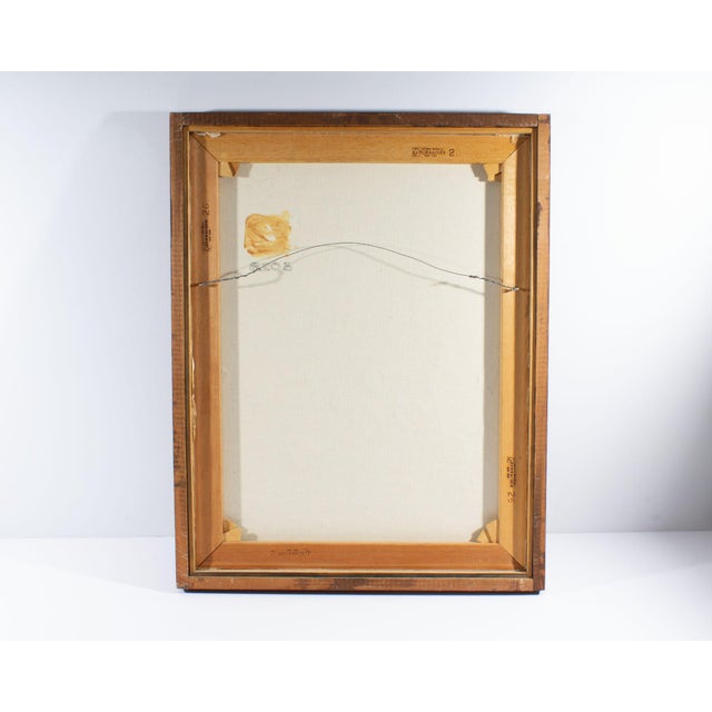 Brown 1968 Abstract Mixed Media Painting and Collage by Ann Leech For Sale - Image 8 of 8