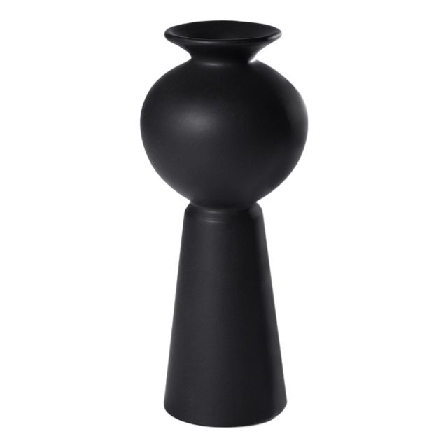 Kyoto Modern Stoneware Vase, Small For Sale