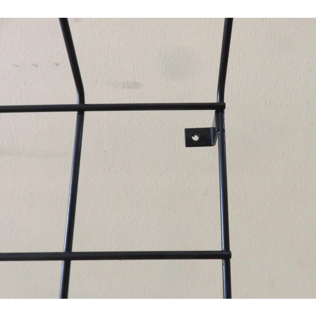 Black String Coat Rack by Karl Fichtel for Drahtwerke Erlau, 1950s For Sale - Image 16 of 18