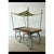 Burgundy Vintage Wooden Market Cart With Fabric Canopy For Sale - Image 8 of 12