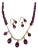 85 Ct Natural Ruby Bead Single Strand Necklace +Matching earrings in 22 K Gold For Sale