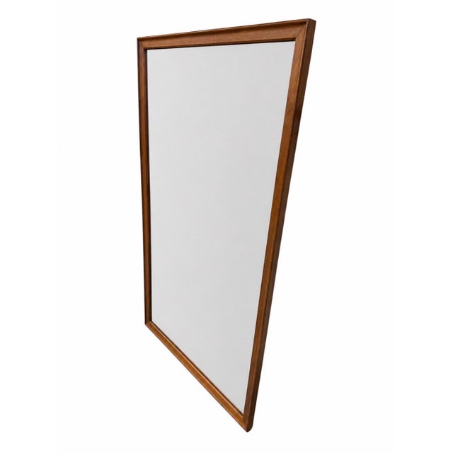 Mid-Century Modern Mid-Century Modern Drexel Walnut Wall Mirror For Sale - Image 3 of 4