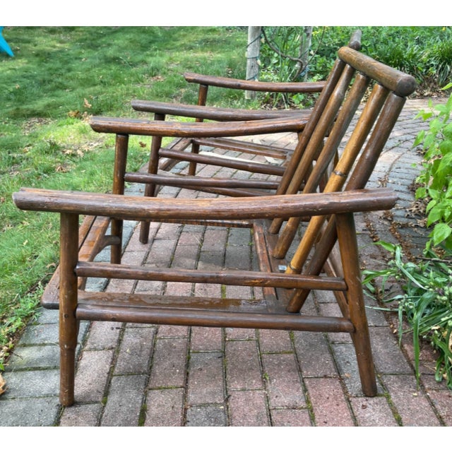 Ficks Reed Pair of Ficks Reed Bamboo Lounge Chairs - Vintage MCM Outdoor Furniture For Sale - Image 4 of 8