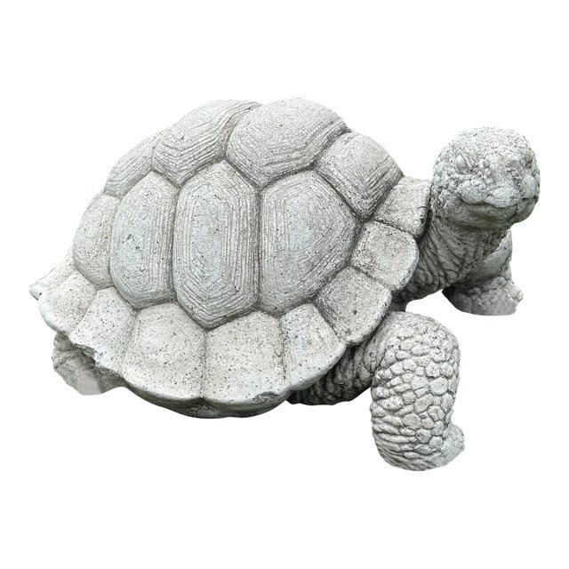 Cast Stone Tortoise Garden Ornament For Sale