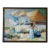 1970’s John Adamos Manol Impressionist Florist Market Oil on Canvas Painting – Framed For Sale