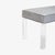 Mid-Century Modern Prism Bench in Sharkskin Motif Leather by Montage For Sale - Image 3 of 7