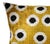 Contemporary Golden Orbs Silk Velvet Ikat Throw Pillow Cover, 20 X 20 For Sale - Image 3 of 5