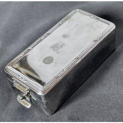 Early 20th Century Vintage Chrome Lidded Pill Box Set For Sale - Image 5 of 9