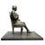 Leonardo Secchi, Lady Seated with Dog, 1942, Bronze and Marble For Sale - Image 3 of 9