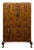 Antique Figured Walnut Cabinet, 1900s For Sale