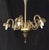 The chandelier features the manufacturer's acid signature on the glass cup. This piece has an attribution mark, I am sure...