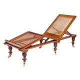 Mid 19th Century Campaign Folding Caned Daybed For Sale