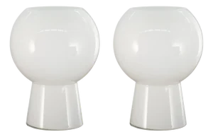 Italian Murano Glass Table Lamps, 1980s, Set of 2