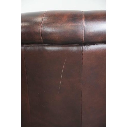 Chesterfield Club Chairs in Cowhide Leather, Set of 3 For Sale - Image 14 of 18