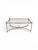 Traditional 20th-C. Maison Jansen Inspired Chrome and Brass Coffee Table W/ Mirror or Glass For Sale - Image 3 of 5