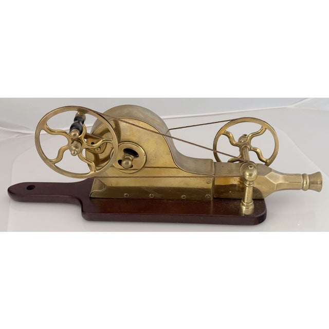 Early 19th Century Early 19th Century Mechanical Fire Bellows of Brass and Mahogany From the Georgian Era For Sale - Image 5 of 12