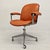Mid-Century Modern MIM Executive Chair with Wheels in Cognac Leather and Wood, 1970s For Sale - Image 3 of 18