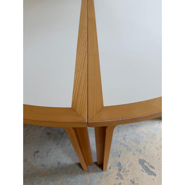 Round Dining Table in White Beech by Rud Thygesen & Johnny Sørensen for Magnus Olesen For Sale - Image 6 of 11