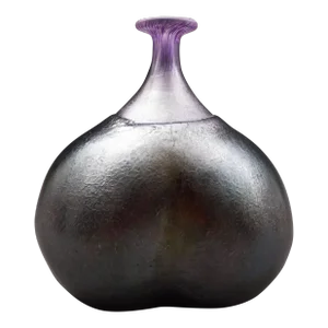 Vintage Kosta Boda Sweden Bertil Vallien Purple Volcano Buttocks Art Glass Vase