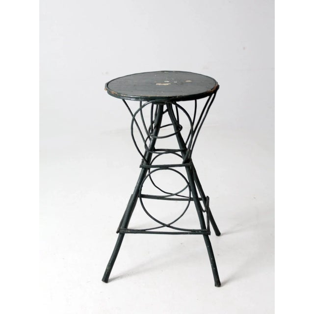 Wood Antique Painted Adirondack Twig Table For Sale - Image 7 of 12