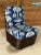 Vintage Braxton Culler Stacked Rattan Swivel Lounge Slipper Chair in Thibaut Fabric For Sale - Image 12 of 13