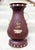 Antique Chinese Wine Red Lacquer Wood Vase With Bone and Jade Accents. For Sale - Image 4 of 12