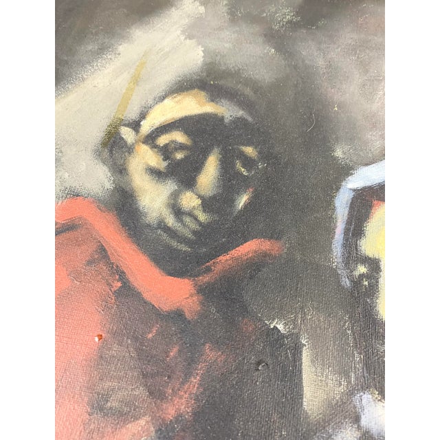 Vintage Framed Figure Painting For Sale In Los Angeles - Image 6 of 8