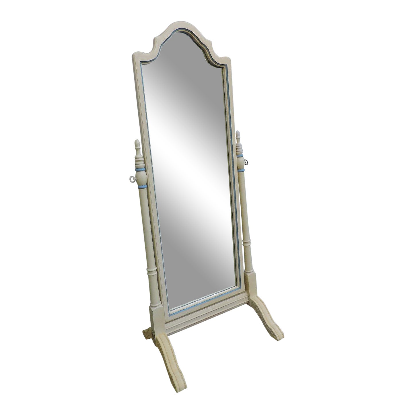 French Painted Floor Standing Cheval Bedroom Bathroom Mirror