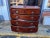 George III Inlaid Style Mahogany Bow - Front Chest of Drawers 19th Century. For Sale - Image 11 of 13
