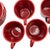 Bauer 1950s Mid-Century Modern Burgundy "La Linda" Ceramic Coffee Mug W/ Saucer by Bauer, Set of 5 For Sale - Image 4 of 7