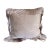Taupe Velveteen Pillow With Long Silky Fringe For Sale