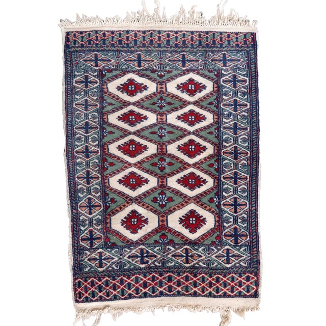 Vintage Uzbek Bukhara Rug, 1970s For Sale