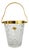 Mid-Century Ice Bucket Crystal Gilded Brass from Val Saint Lambert, 1950s For Sale
