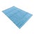 Handmade Cotton Vegetable Dyed Reversible Solid Sky Blue Rug Dhurrie - 9'x12' For Sale