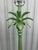 Vintage Coastal Palm Tree Table Lamps in Metallic Green Lacquer – a Pair For Sale In Miami - Image 6 of 7