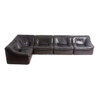 Large DS-46 Modular Sofa with Chair from De Sede, 1970s, Set of 6 For Sale