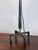 Mid 20th Century Tall Patinated Wrought Iron Table Lamp With Custom Parchment Shade For Sale In Los Angeles - Image 6 of 9