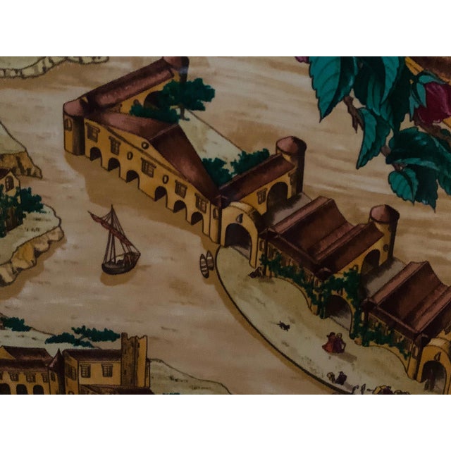 Traditional Vintage Hermes Au Pays De Cocagne Framed Scarf For Sale - Image 3 of 6