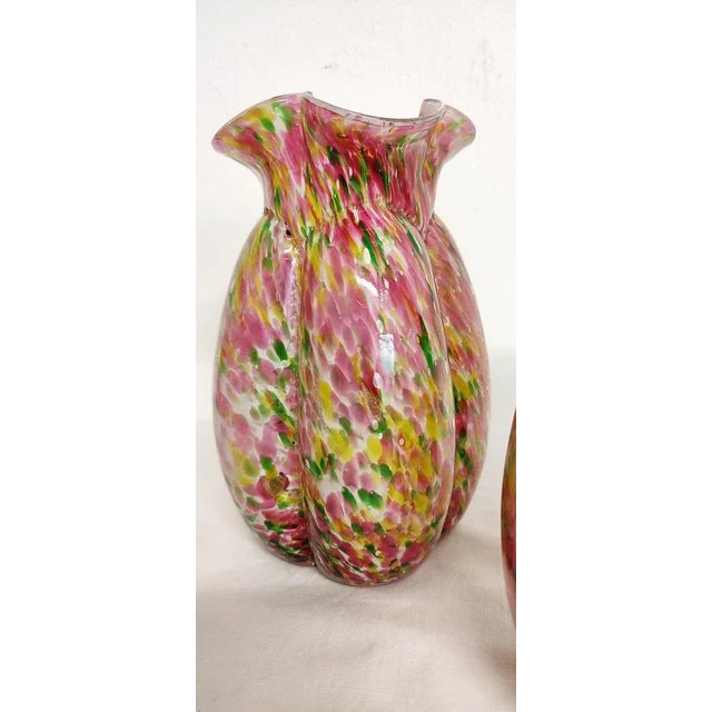 Glass Crystal Vases, Italy, 1940s, Set of 2 For Sale - Image 7 of 11