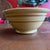Antique Farmhouse Yellowware Large Mixing Bowl, With Brown and Cream Banding, Circa 1850's Most likely made in England,...