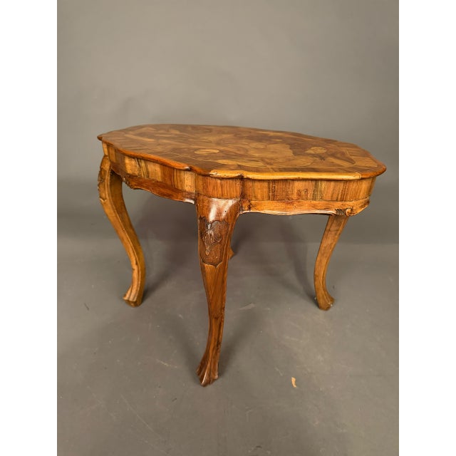 Italian Burl Olive Wood Tavolino Tea Table, Circa 1920 For Sale - Image 10 of 17
