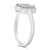 Haus of Brilliance .925 Sterling Silver 1/5 Cttw Invisible Set Princess Cut Diamond Promise Ring with Beaded Halo (H-I Color, I1-I2 Clarity) - Ring - Size 7 For Sale - Image 4 of 6