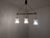 Brown Teak Pendant with Ribbed Glass Shades, 1960s For Sale - Image 8 of 14