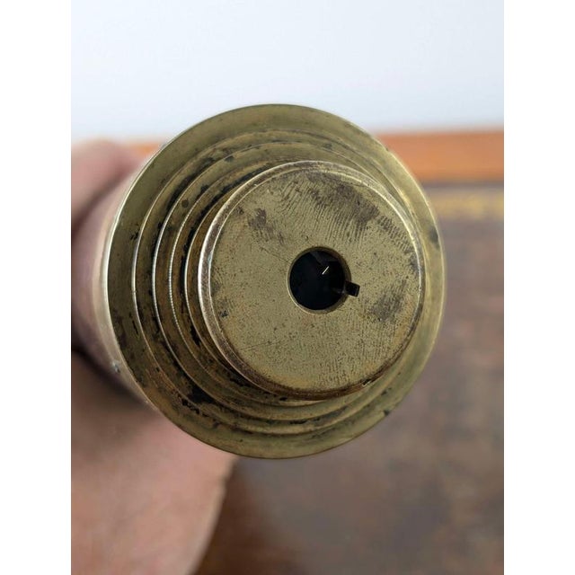 Mid-Victorian Dancer Brass and Hardwood Terrestrial Telescope, Manchester, 1850 For Sale - Image 12 of 16
