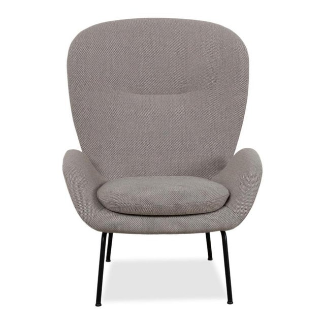 Set of Model 594 Lounge Chair and Ottoman in Grey Upholstery from Rolf Benz For Sale - Image 16 of 18