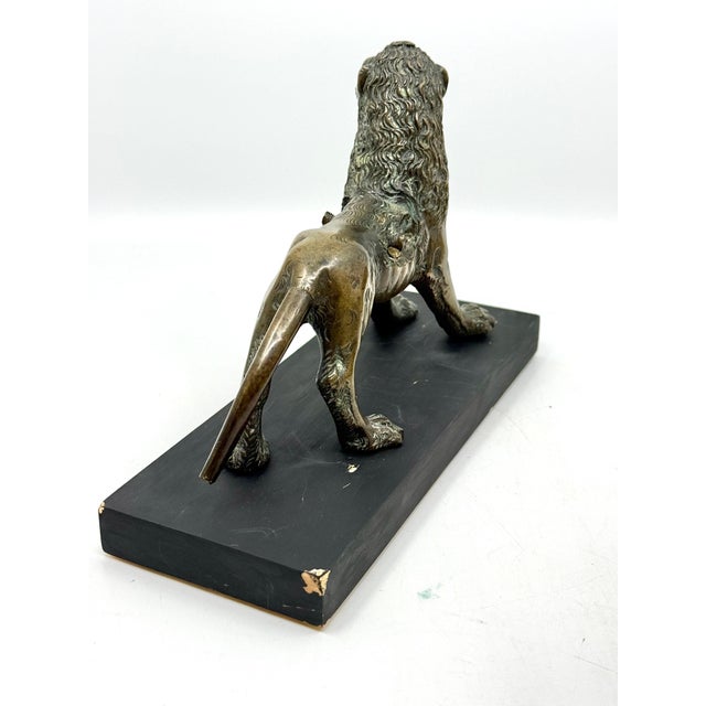 Antique Medieval Bronze Sculpture of a Lion For Sale - Image 14 of 18