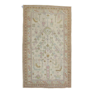 Antique 1920s Turkish Oushak Rug, 5'2'' X 8'5''