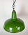 Metal Industrial Green Enamel Factory Pendant Lamp from Jackson Electrical Co., 1960s For Sale - Image 7 of 18