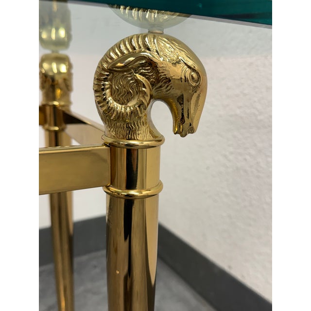 1980s Drexel Furniture Connoisseur Collection Brass Console Table, Circa 1987 For Sale - Image 5 of 12